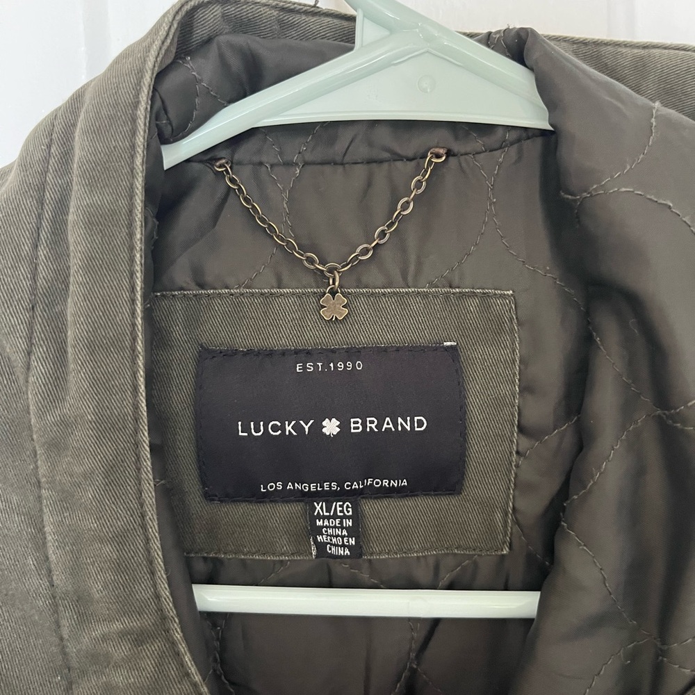 Lucky Brand Khaki Quilted Jacket